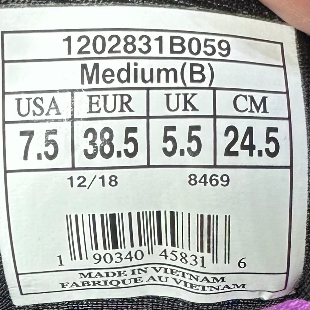 Brooks Glycerin 17 Running Shoes Womens 7.5 Black Purple Pink Athletic Sneakers - Picture 7 of 9